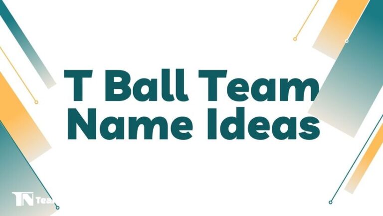 Tee Ball Team Names Teamnamesify