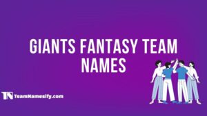 Read more about the article Giants Fantasy Team Names