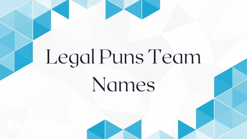 325 Legal Puns Team Names - TeamNamesify