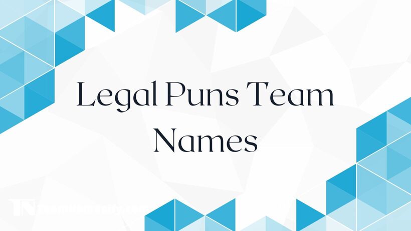 325 Legal Puns Team Names TeamNamesify
