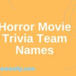 Horror Movie Trivia Team Names