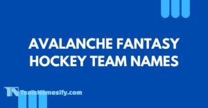 Read more about the article Avalanche Fantasy Hockey Team Names