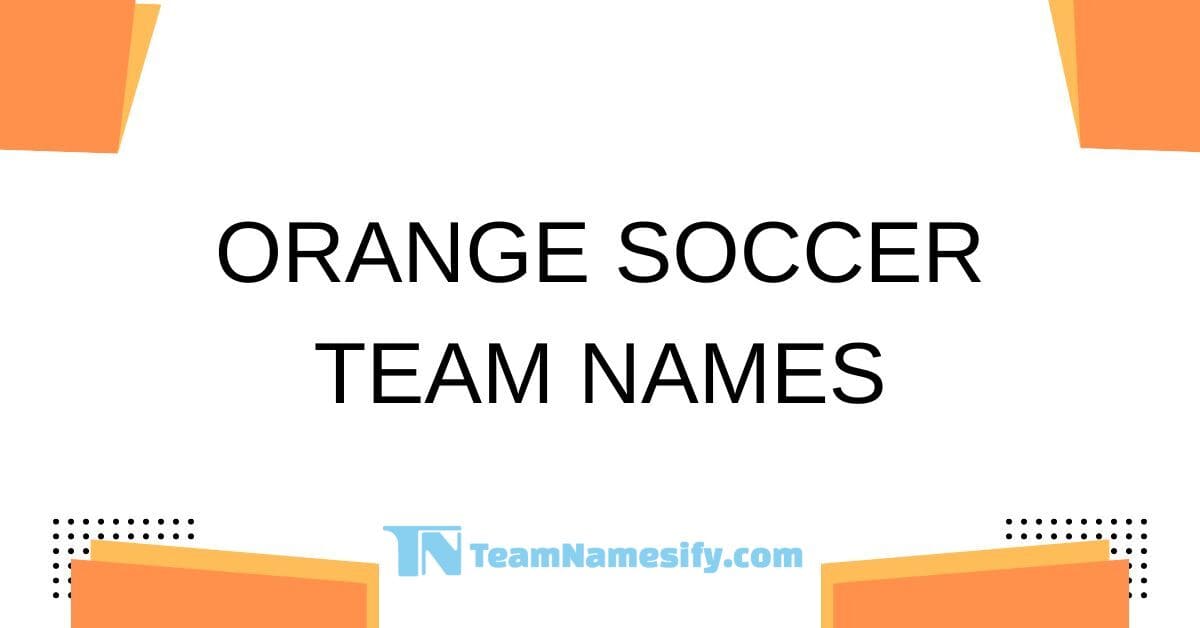 You are currently viewing Orange Soccer Team Names