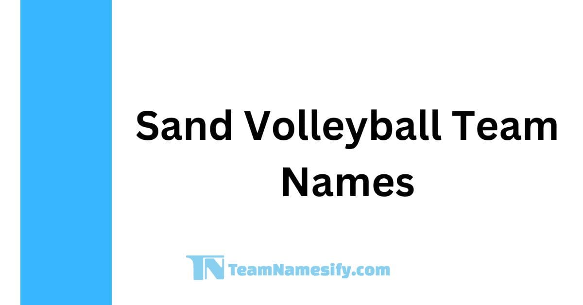 You are currently viewing Sand Volleyball Team Names